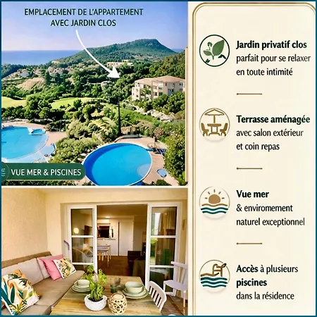 Διαμέρισμα Le Jardin De L Esterel Fh007 -piscines -parking - Climatisation - Rez-dejardin -appartement En De Loisirs - Plages *